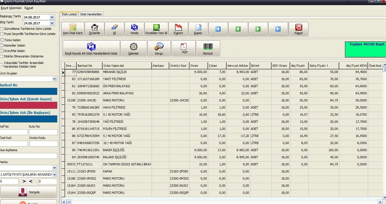 Oto Servis Programı