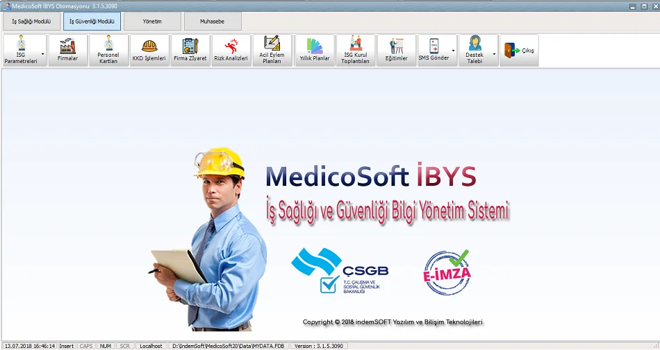 İşyeri hekimlii Programı ve İbys Yazılımı